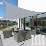 Sonnensegel, 3 m x 3 m, 420D Oxford-Stoff, quadratisch, Sonnenschutz, Vordach mit kostenlosem Seil, 95 % UV-Schutz, wasserdicht, f&uuml;r Garten, Hof, Terrasse, Party, Rasen