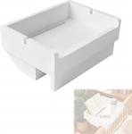 Voodiriiul rippuvale bambusele, voodilaua riiul voodile, reguleeritav 0-45 mm, rippuv vooditaldrik, rippuv laud ujuv voodilaua koos kaablijuhiga, voodiriiul, mis on kinnitatav kahekorruselise voodi jaoks, valge