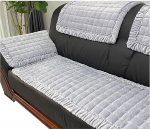 Sametist diivanikate nurgas diivan L kuju diivanikate diivanikate diivan/diivanikate viskekate nurgas diivan 4/3/2/1 istekoha diivanikaitsja diivanikatted libisemisvastane koer kass ( V&auml;rv : helehall, suurus : 70x240