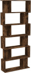 vidaXL raamaturiiul, ruumijaotur, seisev riiul, arhiiviriiul, kontoririiul, ruumijaotur, hoiuriiul, suitsutatud tamm, 80 x 24 x 192 cm, puitmaterjal