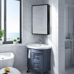 35x70cm alumiiniumraamiga pulberv&auml;rvitud nurgas peegelkapp