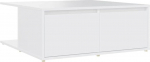 vidaXL kohvilaud hoiukappidega sahtlitega k&uuml;lglaud elutoa laud kohvilaud diivanilaud teelaud elutuba valge 80 x 80 x 31 cm puidust materjalist