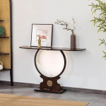 Talumajapidamise konsoollaud sissep&auml;&auml;sualale koos andurvalgusega, kitsas koridorilaud, puidust riiul elutuppa, esikusse ja sissep&auml;&auml;sualale (120 x 28 x 78 cm)