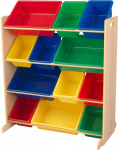 Kidkraft 12 Bin Unit W/Primary Bins 16774 Furniture (Multi-colour)