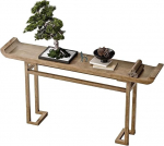 Konsolentisch Konsolentisch Aus Holz Im Eingangsbereich, Foyer-Sofatisch F&uuml;r Wohnzimmer, Flur, Wohnzimmer, Eingangstisch, Heimdekoration (v&auml;rv : helepruun, suurus : 31.5X11.8X31.5inch)