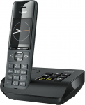 Gigaset Comfort 520A juhtmeta DECT-telefon automaatvastajaga Elegantne disain Vaba k&auml;e funktsioon Comfort Call Protection Aadressiraamat 200 kontaktiga Titanium Black [Saksa versioon]