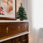 Dmora j&otilde;ulukaunistus, j&otilde;ulukaunistus, j&otilde;ulukaunistus, pidulik kaunistus, valmistatud Itaalias, 16 x 16 cm, k&otilde;rgus 60 cm, roheline ja pruun