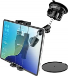 Oilcan Tugev iminapp tahvelarvuti autokinnitus esi auto esiklaasi akna armatuurlaua tahvelarvuti hoidja reguleeritava metallvarrega iPad Pro Air Mini, Galaxy, Fire, mobiiltelefonidele, 4-12.9 tollile