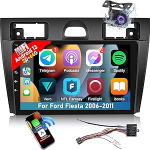 [2+64G] Ford Fiesta 2006-2011 Android 13 autoraadio - traadita Carplay & Android Car, 9-tolline puuteekraaniga HiFi Audio - GPS, WiFi, Mirror Link, FM/RDS raadio + AHD tagantvaate kaamera