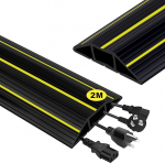 Adiwo p&otilde;randakaabli sild, 2 meetri kaablikanal koos 3 kaablikanaliga p&otilde;randakaabli kaitse p&otilde;randakaabli kanal 82 x 17 mm lai must kaablikate kontoritele jaem&uuml;&uuml;gipoodidele spordisaalidele tehastele ja garaažidele