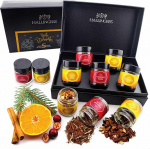 Hallingers Merry Christmas Orange - J&otilde;ulud 5 t&uuml;&uuml;pi tee kinkekomplekt karbiga Vegan, kingitus j&otilde;uludeks kruviklaasides (komplekt) - kingitus suvel ja t&auml;iuslik grillkingitus | Genesu