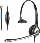 Wantek RJ9 telefoni peakomplekt mikrofoni m&uuml;ra summutamise ja helitugevuse reguleerimise abil, lauatelefoni k&otilde;rvaklapid Cisco telefonile 6921 6941 6945 7841 7942 7945 7960 7965 8811 8851 (Y600C1)