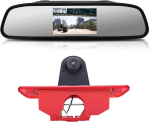 12 mm objektiivi CMOS tagurduskaamera + 4,3-tolline auto tahavaatepeegel pidurituled auto katuse tagurduskaamera Peugeot Expert / Fiat Scudo / Citroen Jumpy 2007-2016 jaoks
