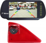 Auto kolmas katusepidurituli tagurduskaamera pidurituled Autokaamera + 7-tolline LCD tahavaatepeegel asendus Opel/Vauxhall Movano/Renault Master/Nissan NV400 jaoks