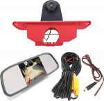 HD tagurduskaamera komplekt koos tahavaatepeegli monitori asendusega Fiat Scudo bussikastile 270 272 / Citroen Jumpy Dispatch Box VF7 / Peugeot Expert Tepee Box VF3A VF3U VF3X Furgon / Toyota ProAce'ile