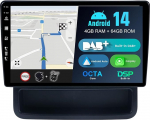 BXLIYER - Sisseehitatud DAB - Android 14 IPS autoraadio Renault Trafic 2 / Opel Vivaro / Nissan Primastar (2006-2014) raadio navigatsioon - Carplay Android auto - 4G + 64G - kaamera MIC - 9 tolli - rooliseadmed