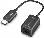 Cubilux USB C SPDIF saatja, &uuml;he suunaga C-t&uuml;&uuml;pi optilise audio v&auml;ljundadapter 192KHz/24Bit MacBook Pro/Air, s&uuml;learvuti, arvuti jaoks