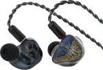 LINSOUL Kiwi Ears Forteza In-Ear Monitor, 1BA + 2DD HiFi k&otilde;rvaklapid koos kaabliga, m&auml;nguk&otilde;rvaklapid, h&uuml;briidajamiga IEM k&otilde;rvaklapid k&otilde;rvaklapid eemaldatava IEM-kaabliga muusikutele ja m&auml;ngijatele (must)