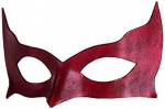 Andracor Veneetsia mask - Colombina Incognito Punane Veneetsia nahast mask