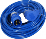 SPARES2GO 16A 14M 240V 1.5mm ekstra pikk pikendusjuhe v&auml;litingimustes ehitusplatsil generaatori toitekaabel (sinine)