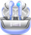 Bluetooth k&otilde;rvaklapid, juhtmevabad Bluetooth 5.4, k&otilde;rvaklapid ENC m&uuml;ravastase mikrofoniga, 50 tundi m&auml;nguaega juhtmevabad k&otilde;rvaklapid stereohifiga, IP7 veekindlad k&otilde;rvaklapid, USB-C, LED-ekraaniga