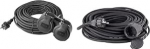 Emos pikenduskaabel 2 Schuko pistikupesaga, kahekordne pikendus, 2 maandatud kontaktpesa, kummist kaabel v&auml;litingimustes kasutamiseks, IP44, H05RR-F3G 1,5 mm&sup2; (0,0023 tolli&sup2;)