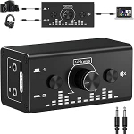 VEDINDUST 3,5 mm audiol&uuml;liti 2 sisendit 1 v&auml;ljund / 1 sisend 2 v&auml;ljundit Jack audiol&uuml;liti analoog stereolaine Aux l&uuml;liti helivalitseja koos helitugevuse regulaatoriga Phono raadio telefonile k&otilde;rvaklappidele PC-le