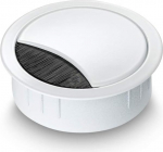 Kaabli kaabli l&auml;biviija kaablikarp roostevabast terasest Let's White Varnished 60, Puuri l&auml;bim&otilde;&otilde;t: 60 mm