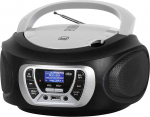 Trevi CMP 510 DAB Stereo Portable CD Boombox raadio DAB/DAB+ RDS, USB, AUX-IN, k&otilde;rvaklapipesa, mustas toonis.