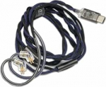 Hidizs ST2 PRO USB-C DAC digitaalne k&otilde;rvaklappide kaabel 0.78mm 2 Pin tumesinine