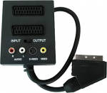 PremiumCord Adapter Scart/m-2Xcart + 3xRCA koos sisse/v&auml;lja l&uuml;litiga