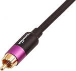 Amazon Basics RCA helikaabel subwooferi, v&otilde;imendi, aktiivse k&otilde;lari jaoks, kullatud pistikutega, 1 tk, must, 15,24 m