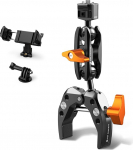 K&F Concept MS13 Magic Arm with Super Clamp, Super Clamp koos 360&deg; kuulpea varrega, v&auml;lguga/DSLR-kaameraga/stabilisaatoriga &uuml;hilduv kaamerakinnitus, klamberstatiiv koos mobiiltelefoni hoidjaga