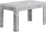Stone Dining Table in Concrete Look, Suitable for Coffee Table, Extendable Dining Room Table for Your Living Room and Dining Room, 140-180 x 76 x 80 cm (W x H x D)