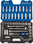Draper 16456 1/2-Inch Square Drive Combined MM/AF 63 Piece Socket Set