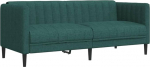 vidaXL Sofa 2-Seater, Couch with Armrests, Backrest, Support Legs, Lounge Sofa for Living Room, Upholstered Sofa, Sofa Set, Modern, Dark Green Fabric