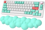 ZIYOU LANG Keyboard Cloud Wrist Rest Memory Foam Keyboard Wrist Rest klaviatuuri kirjutamise valu leevendamiseks, ergonoomiline klaviatuuri tugi, tugi kontorile, arvutile, Macile roheline
