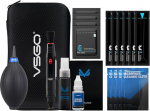 VSGO Professional Camera Cleaning Kit koos objektiivi puhastuspliiatsiga, puhuri puhastusvedelikuga, &uuml;hildub Canon, Nikon, Sony DSLR kaameratega (20-in-1 komplekt APS-C tampoonidega)