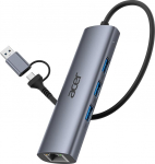 acer USB C ja A Ethernet-keskuse adapter