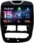 8G+256G Autoradio F&uuml;r Renault Clio 4 2012-2016 Android 15 IPS 10 Zoll Touchscreen mit GPS Navigation CarPlay Android Auto DSP Bluetooth WiFi DAB