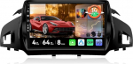 MSD Autoradio Ford Kuga (2013-2018) jaoks | 4G + 64G, Octa-Core - Android 14 GPS navigatsiooniradio | CarPlay Android auto roolijuhtimine Dual-Band WiFi DSP DAB | Tagurduskaamera | 2 DIN 9-tolline