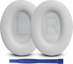 K&otilde;rvapadjad Bose Quietcomfort 35 jaoks, professionaalsed asendusk&otilde;rvapadjad QC35 k&otilde;rvaklappidele Asendusk&otilde;rvapadjad, mis &uuml;hilduvad Bose Quiet Comfort 35II (QC35 II) k&otilde;rvaklappidega (valge)