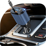 OHLPRO 4-in-1 sisset&otilde;mmatav autolaadija, sigaretis&uuml;&uuml;taja, USB-C 2 Type-C kaabliga, mobiiltelefoni kiirlaadija, autolaadija, mis &uuml;hildub iPhone 17 Pro Max/Air/Pro, iPad, Galaxy S25/S24/S23 ja