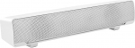 Fdit USB arvutik&otilde;lar, Wired 2.0 Soundtrack PC Soundbar, 3W Bass Stereo Surround Mini Soundbar koos hingamisvalgusega tahvelarvutitele Desktop Laptop (valge)