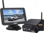 OBEST traadita p&auml;ikesepoolne tagavarakaamera veoautodele: 5" monitor 1080P Kaasaskantav tagantj&auml;rele vaatamise kaamera haagise infrapunase &ouml;&ouml;vaatega IP68 veekindel veoauto RV jaoks.