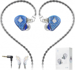 Hidizs MS1-Galaxy Wired k&otilde;rvaklapid IEM High Performance Dual Magnetic Circuit Dynamic Driver 3,5 mm pistik Inline Control mikrofon eemaldatav 0,78 mm 2 Pin kaabel