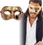 Maskeerimismask meestele - Antiikne mask Veneetsia peole, maskeerimispeole, karnevalile, ballile ja Halloweenile.