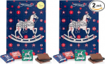 Venchi - Weihnachtskollektion - Adventskalender, 181 g - 25 Vollmilch- und Bitter-Pralinen - Geschenkidee - Glutenfrei (Packung mit 2)
