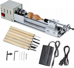 Holzdrehmaschine Mini-Drehmaschine Perlen Poliermaschine DIY CNC-Bearbeitung for Tisch Holzbearbeitung DIY Werkzeug Drehmaschine Standard-Set (V&auml;rv : Upgraded T1, Suurus : X)
