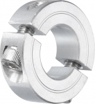 sourcing map Double Split Clamp Shank Collar for 3/4" Shank, Two Piece Tension Collar 1.5" OD, 1/2" Thickness, Aluminum Alloy, Split Collar Clamp